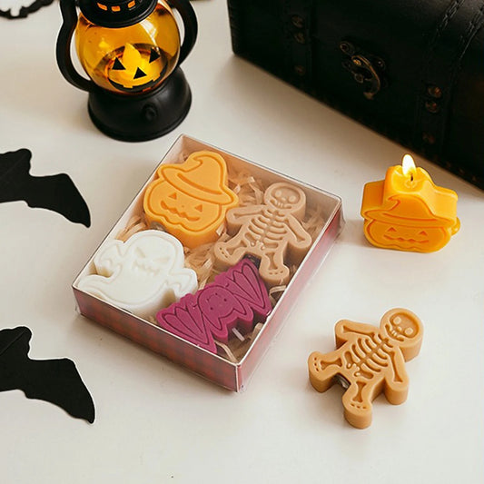 Halloween Candle Pumpkin Lantern Combination Set