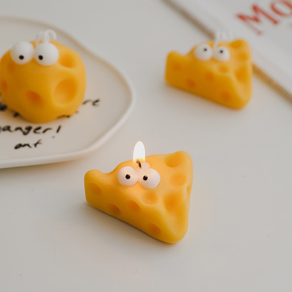 Cheese and cheese aromatherapy candle(3pcs)