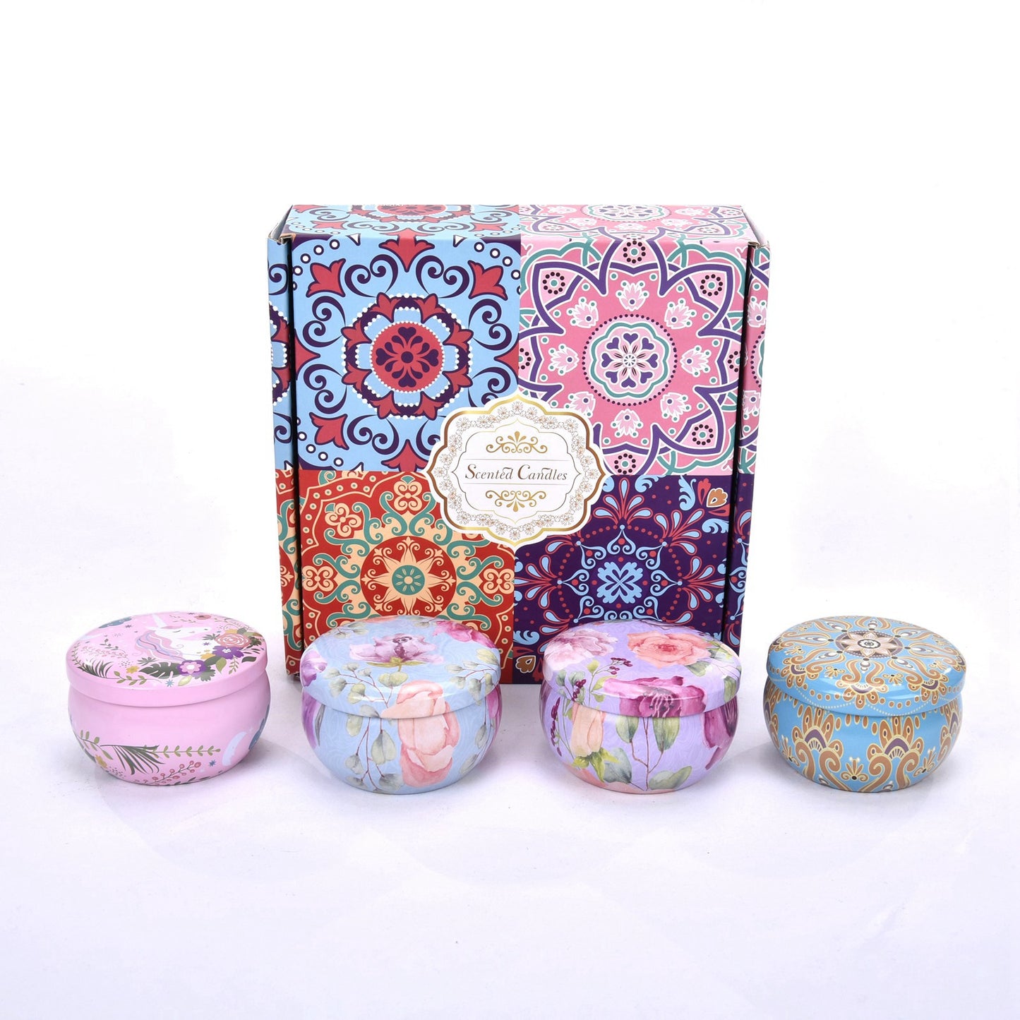 Lollipop4u Scented Candles 4-Piece Candle Gift Set