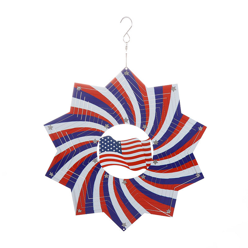 3D  American Memorial Wind Chimes Hanging Pendant