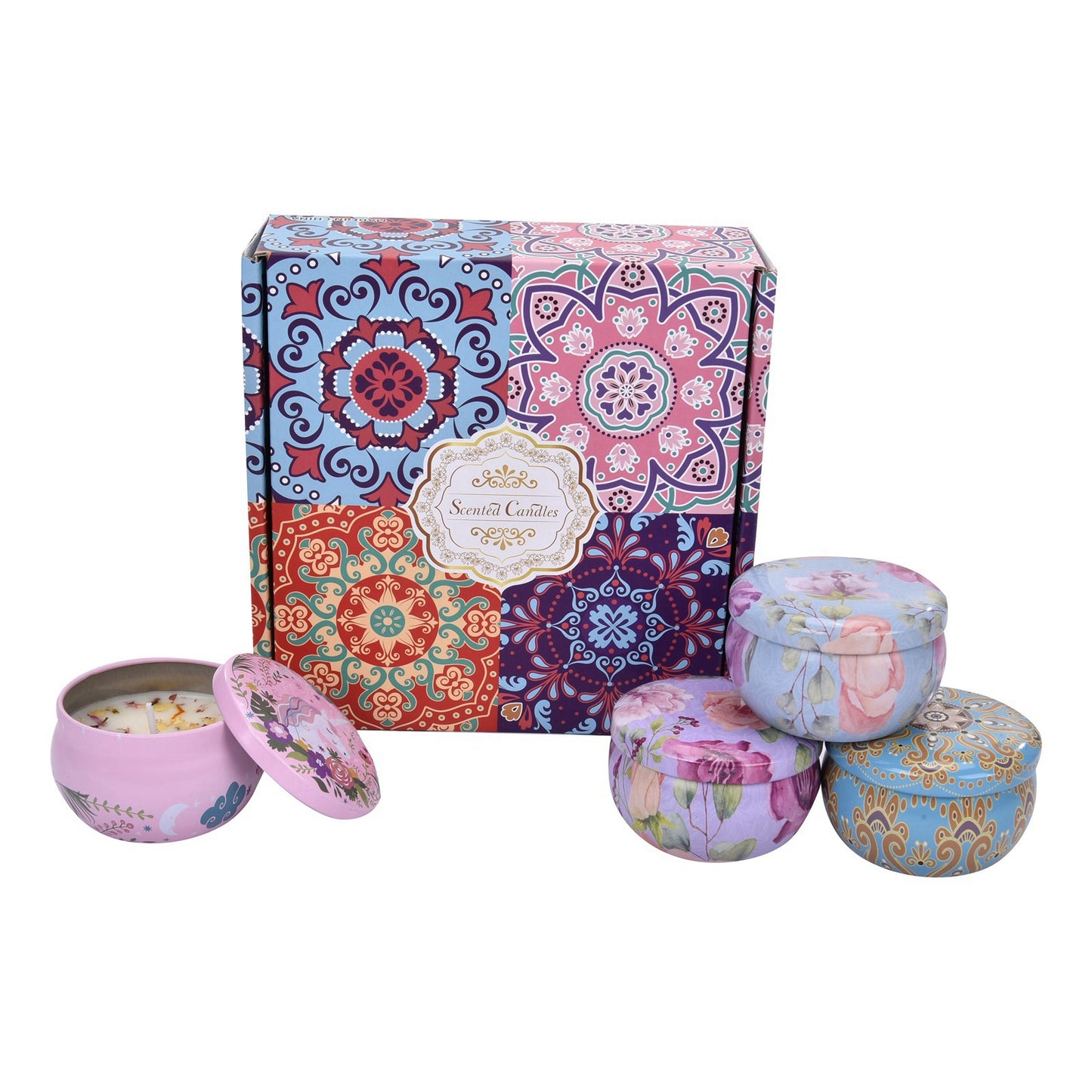 Lollipop4u Scented Candles 4-Piece Candle Gift Set