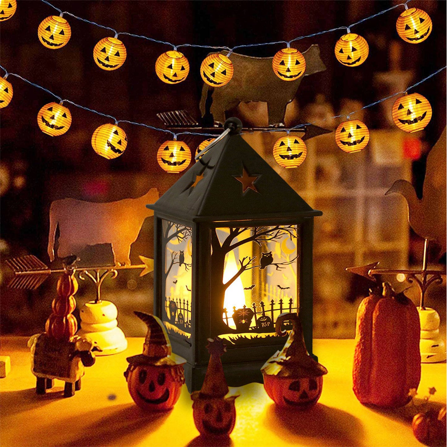 Halloween decorations, Night Light Festival decorations, suitable for Halloween celebration parties, ghosts