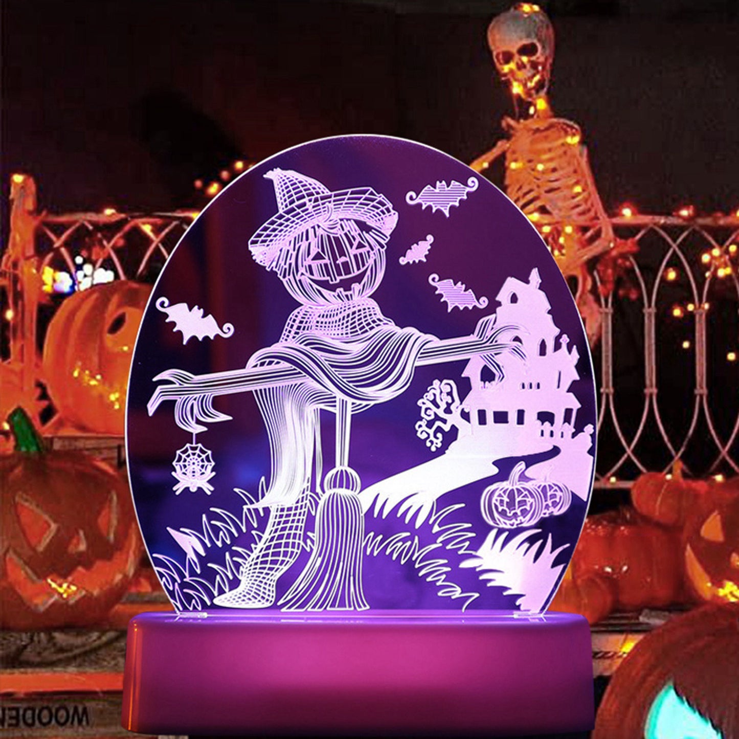 Copy of Halloween Decoration Atmosphere Lamp Ornaments Pumpkin Skull