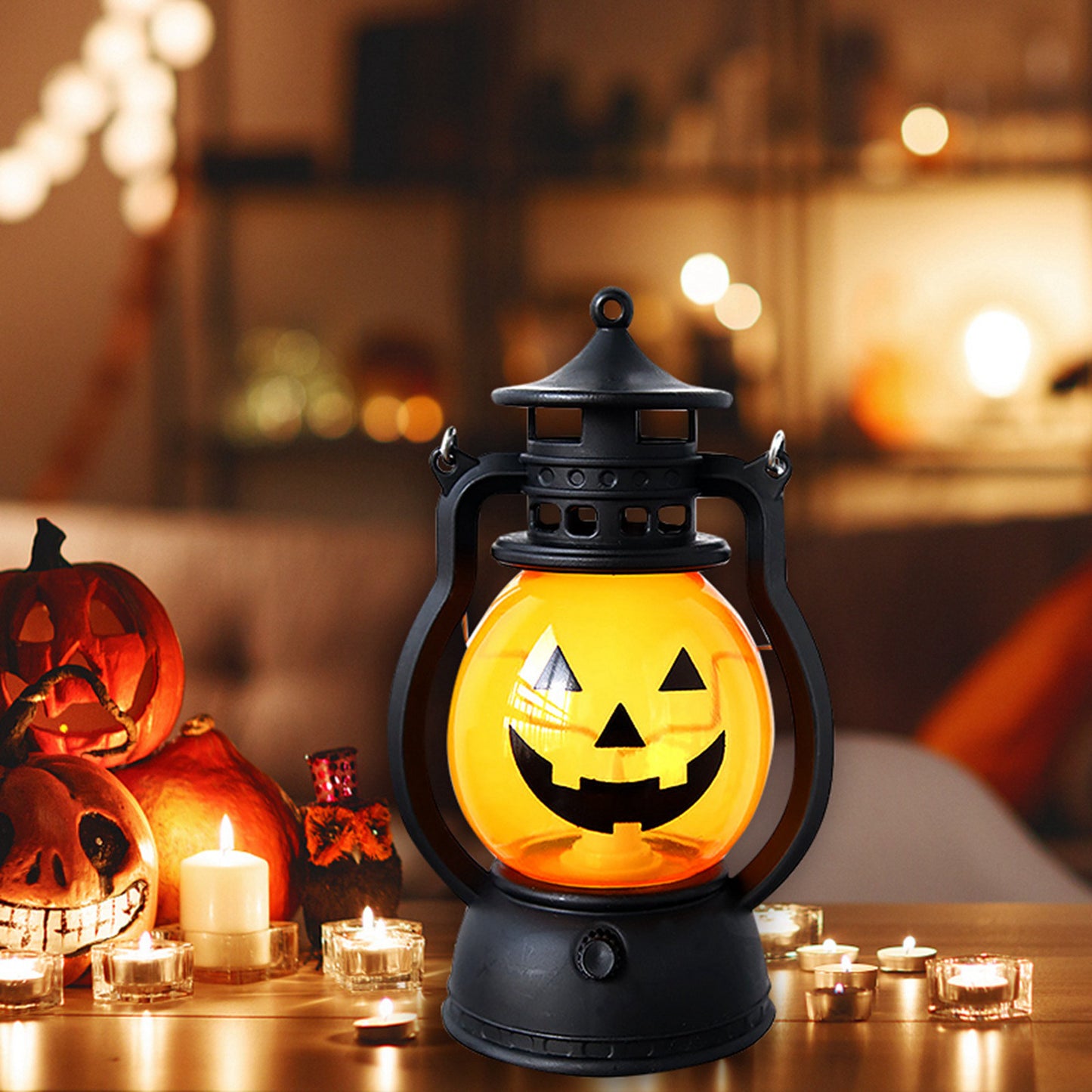 Pumpkin Lantern Halloween Decoration Type Smiling Night Lantern