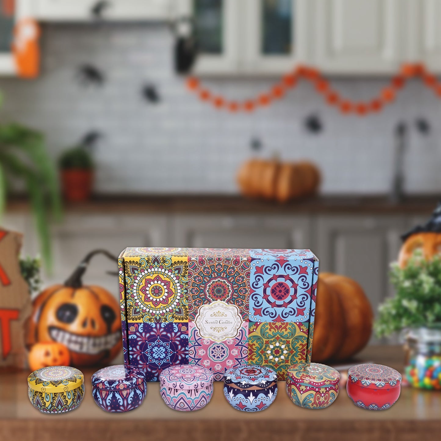 Halloween Scented Candle Gift Set: Scented Candle Home 6-pack
