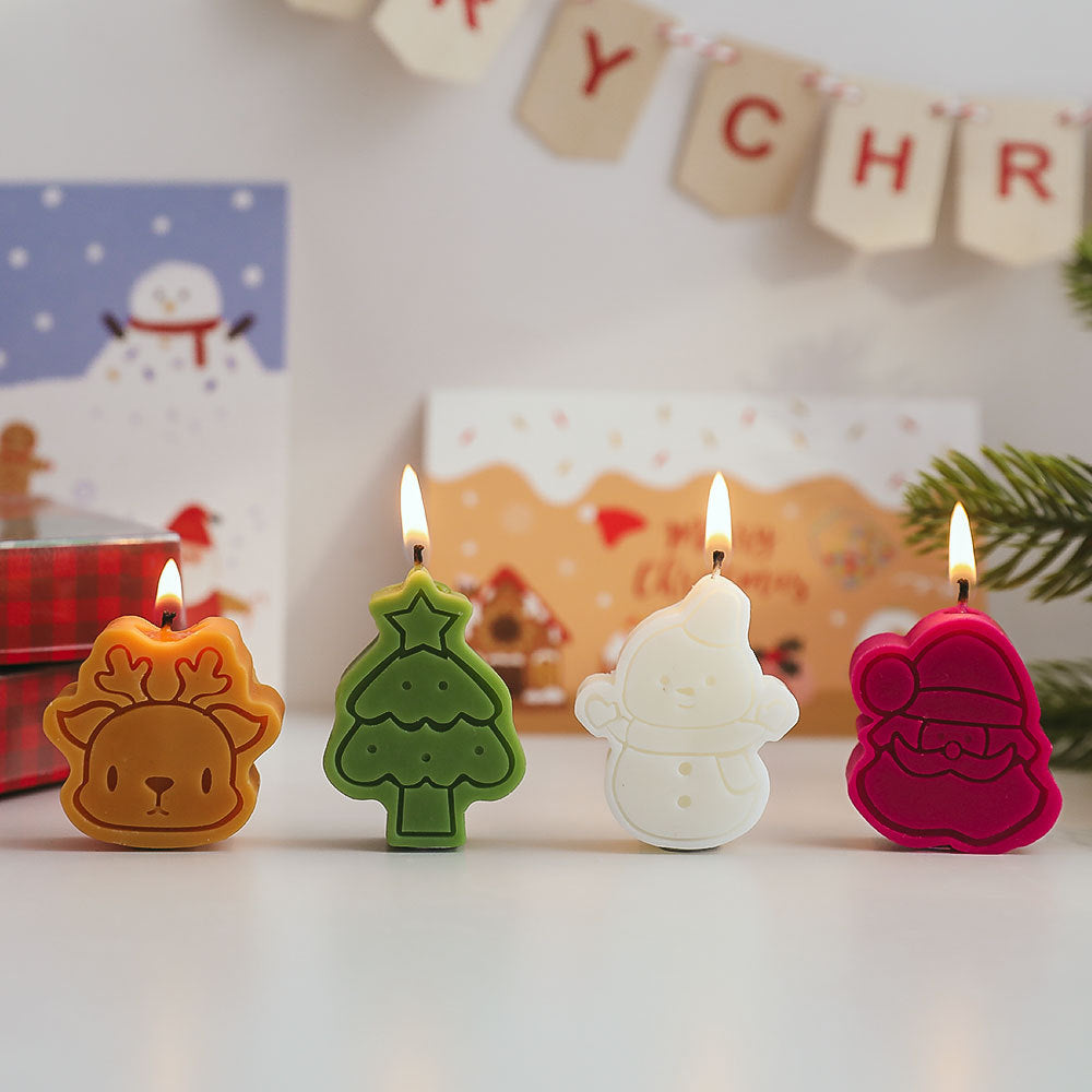 Christmas candle holiday set（4pcs）